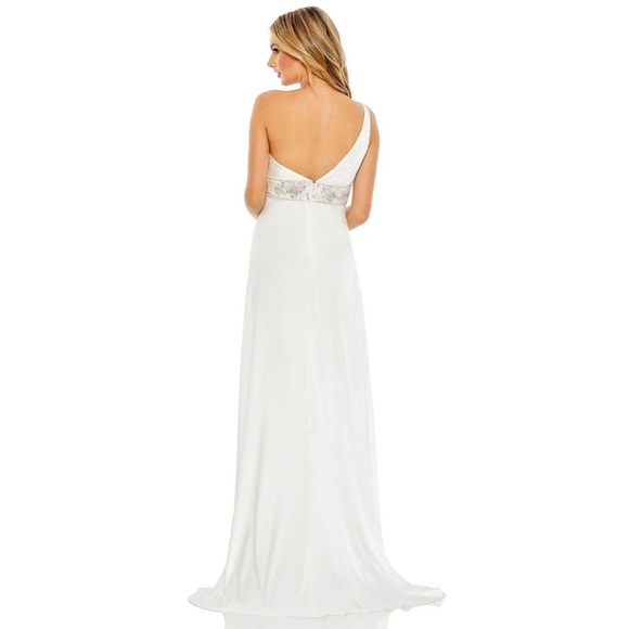 Mac Duggal 68170 NWT EVENING DRESS WITH BEADED WAISTLINE - Picture 3 of 9